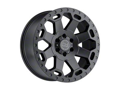 Black Rhino Warlord Matte Gunmetal 8-Lug Wheel; 17x9; 12mm Offset (20-25 Sierra 3500 HD SRW)