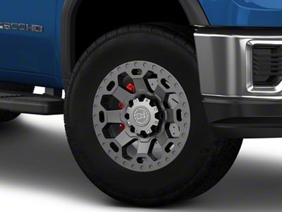 Black Rhino Warlord Matte Gunmetal 8-Lug Wheel; 18x9; 12mm Offset (20-25 Sierra 3500 HD SRW)