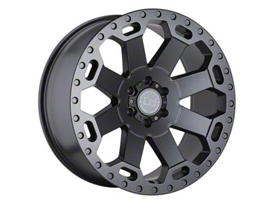 Black Rhino Warlord Matte Gunmetal 8-Lug Wheel; 20x9; 12mm Offset (20-25 Sierra 3500 HD SRW)