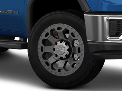 Black Rhino Warlord Matte Gunmetal 8-Lug Wheel; 20x9; 12mm Offset (20-25 Sierra 3500 HD SRW)