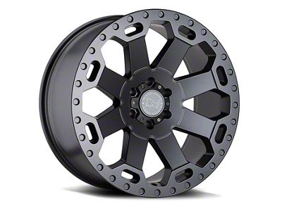 Black Rhino Warlord Matte Gunmetal 8-Lug Wheel; 17x9; 12mm Offset (07-10 Sierra 3500 HD SRW)