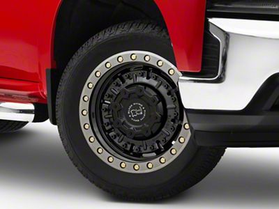 Black Rhino Abrams Gloss Gunblack with Machined Dark Tint 6-Lug Wheel; 20x9.5; 12mm Offset (19-25 Silverado 1500)