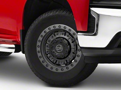 Black Rhino Abrams Textured Matte Gunmetal 6-Lug Wheel; 18x9.5; 12mm Offset (19-25 Silverado 1500)