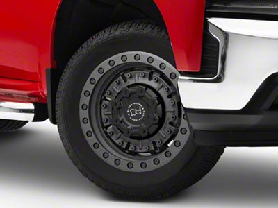 Black Rhino Abrams Textured Matte Gunmetal 6-Lug Wheel; 20x9.5; 2mm Offset (19-25 Silverado 1500)