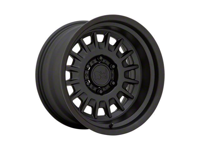 Black Rhino Aliso Matte Black 6-Lug Wheel; 17x8; 0mm Offset (19-24 Silverado 1500)