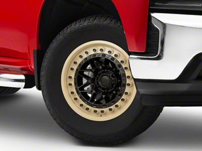 Black Rhino Alpha Matte Black with Sand Lip 6-Lug Wheel; 18x9; 20mm Offset (19-25 Silverado 1500)