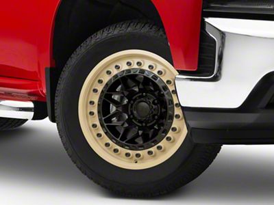 Black Rhino Alpha Matte Black with Sand Lip 6-Lug Wheel; 20x10; -18mm Offset (19-25 Silverado 1500)