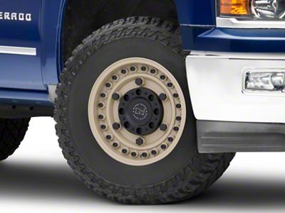 Black Rhino Armory Desert Sand 6-Lug Wheel; 17x9.5; -18mm Offset (14-18 Silverado 1500)