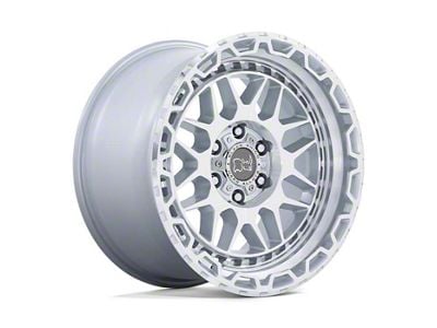 Black Rhino Holcomb Gloss Silver with Mirror Cut Face 6-Lug Wheel; 17x9.5; 12mm Offset (99-06 Silverado 1500)