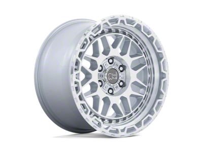 Black Rhino Holcomb Gloss Silver with Mirror Cut Face 6-Lug Wheel; 20x9.5; 12mm Offset (19-24 Silverado 1500)