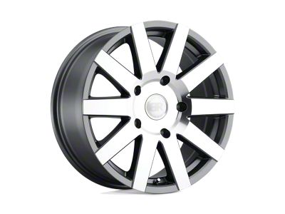 Black Rhino Journey Gloss Gunmetal with Mirror Cut Face 6-Lug Wheel; 16x7.5; 35mm Offset (99-06 Silverado 1500)