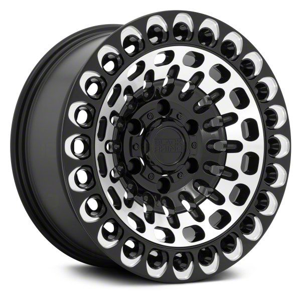 Black Rhino Silverado 1500 Labyrinth Gloss Black Machined 6-Lug Wheel ...