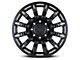 Black Rhino Mission Matte Black with Machined Tinted Spokes 6-Lug Wheel; 17x8.5; 0mm Offset (19-24 Silverado 1500)