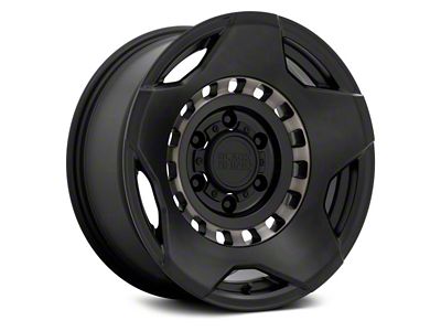 Black Rhino Muzzle Matte Black with Machined Tinted Ring 6-Lug Wheel; 20x9; -18mm Offset (19-25 Silverado 1500)