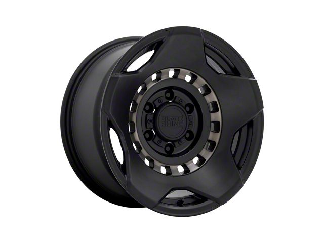 Black Rhino Muzzle Matte Black with Machined Tinted Ring 6-Lug Wheel; 20x9; 12mm Offset (19-24 Silverado 1500)