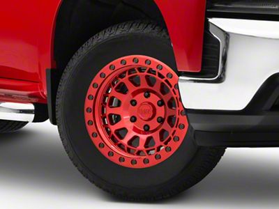 Black Rhino Primm Candy Red with Black Bolts 6-Lug Wheel; 18x9.5; 12mm Offset (19-25 Silverado 1500)