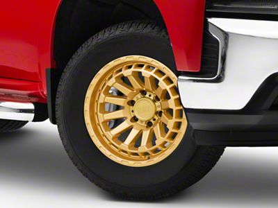 Black Rhino Raid Gold 6-Lug Wheel; 18x9.5; 12mm Offset (19-25 Silverado 1500)