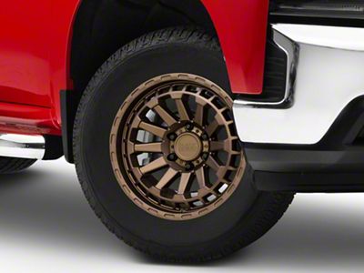 Black Rhino Raid Matte Bronze 6-Lug Wheel; 18x9.5; 12mm Offset (19-24 Silverado 1500)