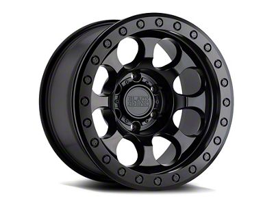 Black Rhino Riot Beadlock Matte Black 6-Lug Wheel; 17x8.5; 0mm Offset (19-24 Silverado 1500)