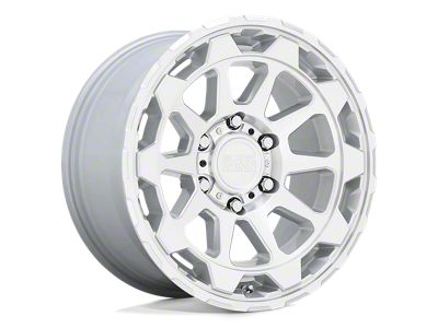Black Rhino Rotor Gloss Silver 6-Lug Wheel; 20x9; 12mm Offset (19-25 Silverado 1500)