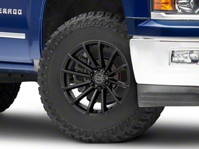Black Rhino Rotorua Gloss Black 6-Lug Wheel; 17x9.5; 12mm Offset (14-18 Silverado 1500)