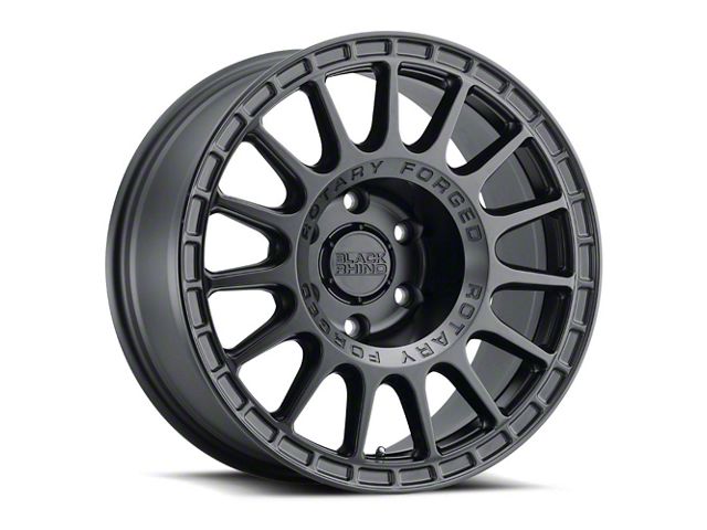 Black Rhino Sandstorm Semi Gloss Black with Machined Dark Tint Ring 6-Lug Wheel; 18x8.5; 0mm Offset (19-24 Silverado 1500)