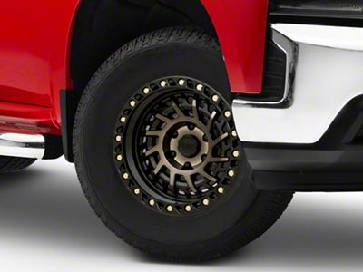 Black Rhino Shredder Matte Black with Machined Dark Tint 6-Lug Wheel; 17x9; 0mm Offset (19-25 Silverado 1500)