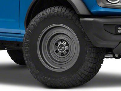 Black Rhino Solid Matte Gunblack 6-Lug Wheel; 17x9.5; -12mm Offset (19-25 Silverado 1500)