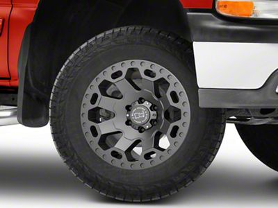 Black Rhino Warlord Matte Gunmetal 6-Lug Wheel; 18x8; 35mm Offset (99-06 Silverado 1500)