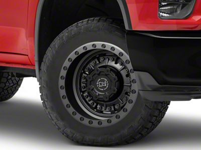 Black Rhino Abrams Textured Matte Gunmetal 8-Lug Wheel; 20x9.5; -18mm Offset (20-25 Silverado 2500 HD)