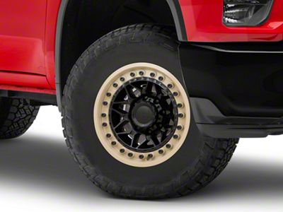 Black Rhino Alpha Matte Black with Sand Lip 8-Lug Wheel; 18x9; 0mm Offset (20-25 Silverado 2500 HD)