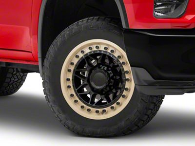 Black Rhino Alpha Matte Black with Sand Lip 8-Lug Wheel; 20x10; -18mm Offset (20-25 Silverado 2500 HD)