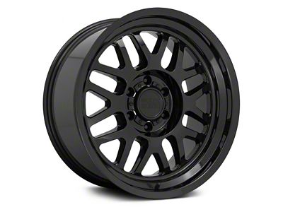 Black Rhino Delta Gloss Black 8-Lug Wheel; 18x9.5; -18mm Offset (07-10 Silverado 2500 HD)