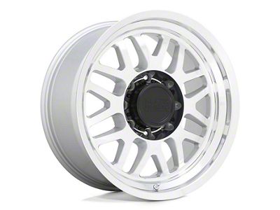 Black Rhino Delta Gloss Silver 8-Lug Wheel; 18x9.5; -18mm Offset (07-10 Silverado 2500 HD)