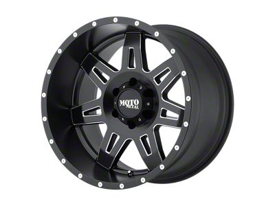 Black Rhino Grimlock Gloss Black Milled 8-Lug Wheel; 24x14; -76mm Offset (20-25 Silverado 2500 HD)