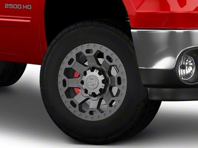 Black Rhino Warlord Matte Gunmetal 8-Lug Wheel; 18x9; -12mm Offset (07-10 Silverado 2500 HD)