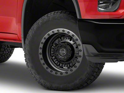 Black Rhino Abrams Textured Matte Gunmetal 8-Lug Wheel; 18x9.5; -18mm Offset (20-25 Silverado 3500 HD SRW)