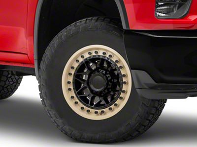 Black Rhino Alpha Matte Black with Sand Lip 8-Lug Wheel; 18x9; 0mm Offset (20-25 Silverado 3500 HD SRW)