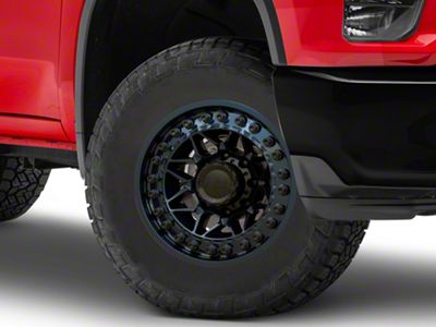Black Rhino Alpha Midnight Blue 8-Lug Wheel; 18x9; 0mm Offset (20-25 Silverado 3500 HD SRW)