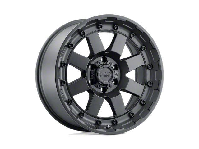 Black Rhino Cleghorn Matte Black 8-Lug Wheel; 18x9; -18mm Offset (07-10 Silverado 3500 HD SRW)