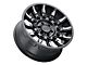 Black Rhino Mission Matte Black with Machined Tinted Spokes 8-Lug Wheel; 18x9; -18mm Offset (07-10 Silverado 3500 HD SRW)