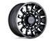 Black Rhino Mission Matte Black with Machined Tinted Spokes 8-Lug Wheel; 20x11.5; -44mm Offset (07-10 Silverado 3500 HD SRW)
