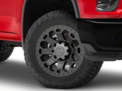 Black Rhino Warlord Matte Gunmetal 8-Lug Wheel; 20x9; 12mm Offset (20-25 Silverado 3500 HD SRW)