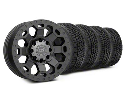 18x9 Black Rhino Warlord & 33in Milestar All-Terrain Patagonia AT/R Tire Package (17-22 F-250 Super Duty)