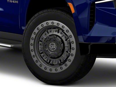 Black Rhino Abrams Textured Matte Gunmetal 6-Lug Wheel; 20x9.5; 2mm Offset (21-26 Tahoe)