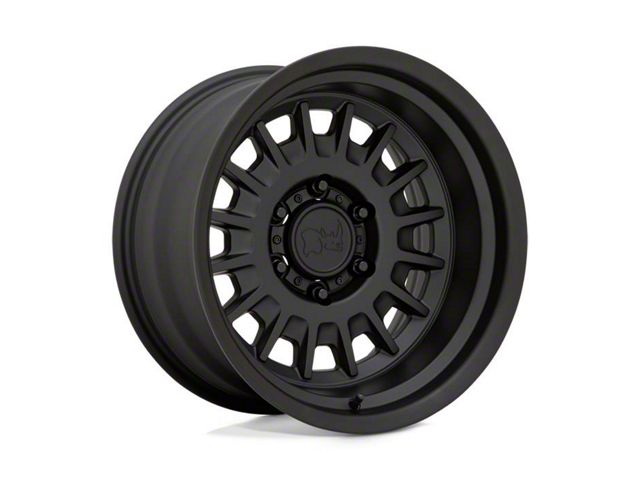 Black Rhino Aliso Matte Black 6-Lug Wheel; 17x8.5; -10mm Offset (15-20 Tahoe)