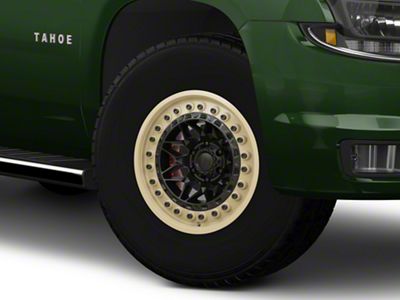 Black Rhino Alpha Matte Black with Sand Lip 6-Lug Wheel; 17x9; 0mm Offset (15-20 Tahoe)