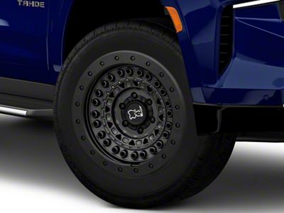 Black Rhino Barricade Gunblack with Black Rock Guard 6-Lug Wheel; 20x9; -18mm Offset (21-26 Tahoe)