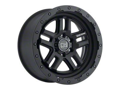 Black Rhino Barstow Textured Matte Black 6-Lug Wheel; 18x9.5; 12mm Offset (21-25 Tahoe)
