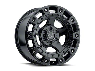 Black Rhino Cinco Gloss Black with Stainless Bolts 6-Lug Wheel; 18x9.5; -18mm Offset (21-25 Tahoe)